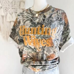 Hunting Wives Camo Tee